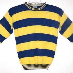 Vintage Striped Long Sleeves Thick Sweaters